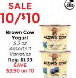 brown cow yogurts