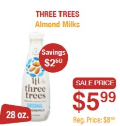 three trees almond milk