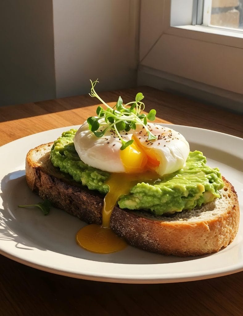 Mother’s Day Poached Egg Avocado Toast + Organic Fruit