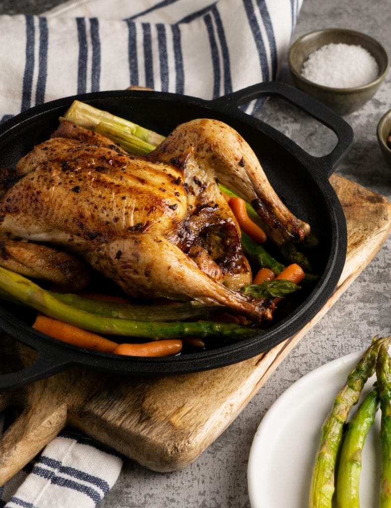 Roasted Chicken with Spring Veggies