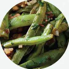 Roasted Garlic French Beans